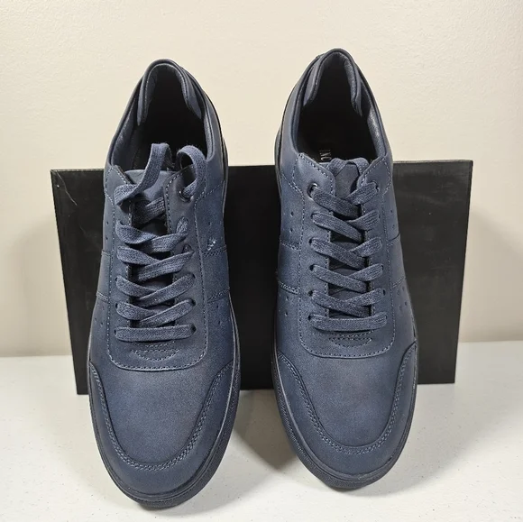 INC International Concepts Mens Zuri Low Top Sneaker Faux Suede Blue Size 9M NEW - Picture 12 of 16